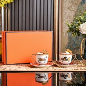 Service de vaisselle de luxe haut de gamme de style européen, tasses à café, cadeau idéal pour l'inauguration d'une maison ou un mariage - Product Image 4