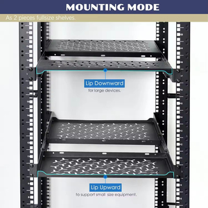2U <span class=keywords><strong>19</strong></span>-inch phổ huyệt Giá gắn cantilever máy chủ giá kệ 12 inch sâu tháo rời cho AV Mạng thiết bị giá - Product Image 3