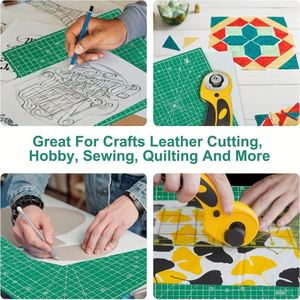 12" X 12" Carré 360. Tapis de découpe rotatif auto-cicatrisant avec mécanisme de verrouillage innovant pour le quilting et la couture - Product Image 6