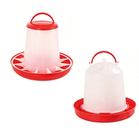 Mangeoire automatique pour poulets de 6 kg, portable, en plastique, pour volailles de chair et reproducteurs, facile à utiliser, mangeoire et abreuvoir pour poulets