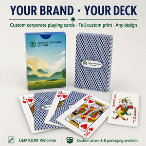 Cartes de poker promotionnelles écologiques personnalisées avec coins arrondis, logo imprimé, design <span class=keywords><strong>du</strong></span> dos de la boîte, pour entreprises et familles - Product Image 5