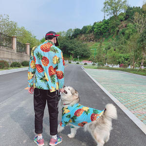 M-6XL mix Musim Panas Hawaii keluarga sesuai pakaian manusia dan anjing - Product Image 3