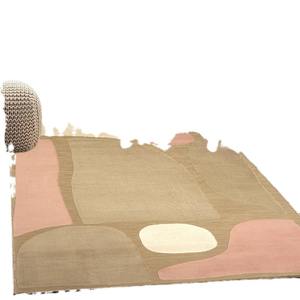 Tapis rectangulaire rétro résistant aux taches pour salon, chambre, bureau, entrée, balcon SBT - Product Image 1