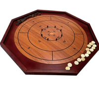 Jeu de plateau Crokinole Tournament Checker Table Top Surface de jeu pour adultes et enfants Family Fun