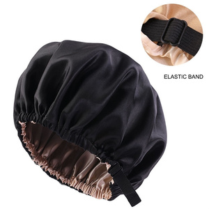 Nouveau <span class=keywords><strong>bonnet</strong></span> <span class=keywords><strong>de</strong></span> cheveux en Satin pour dormir Invisible plat soie ronde soins capillaires femmes chapeaux réglage bouton chapeau <span class=keywords><strong>de</strong></span> <span class=keywords><strong>nuit</strong></span> - Product Image 2