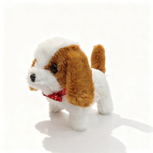 Nhỏ St. Bernard con chó con điện sang trọng, đồ chơi thực tế, có thể đi bộ và vỏ cây, đồ chơi thú cưng của trẻ em - Product Image 3