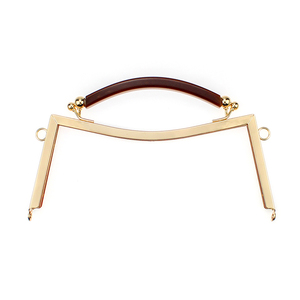 20.5Cm Lõm Mịn Kim Loại Khung Ví Silicone Xử Lý Ly Hợp Túi Móc Cho Túi Xách DIY Handmade Kẹp Da Phụ Kiện Túi - Product Image 4