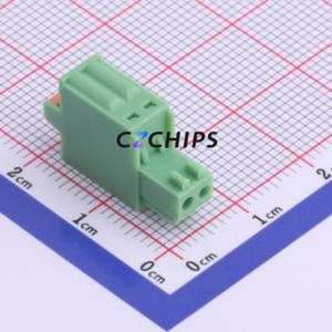 XY2500F-T-2.5-2P Plug-in Terminal Block P=2.5mm Connector ( Connector Type: Plug )( Construction: 1x2P )( Pitch: 2.5mm ) - Product Image 1