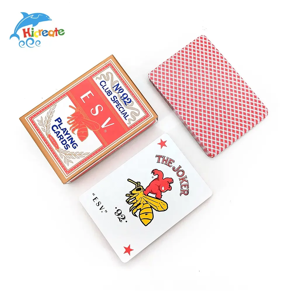 Hot Sale English French Spanish Card Box 324 pcs/box Trading Card Playing Poke Card