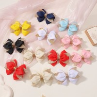 Ruban pailleté sucré en gros, nœud pour cheveux, pinces alligator pour accessoires de cheveux de bébé fille