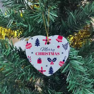 Adornos Navideños de Cerámica Personalizados con Revestimiento de Sublimación, Forma Ovalada para Decoración del Hogar, Empaquetados en Caja, Manualidades Hechas a Mano - Product Image 4