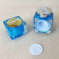 Nouvelle couleur acrylique Deluxe qualité pot de crème en plastique PS boîte de Distribution de soins de la peau pour crème Essence huile essentielle