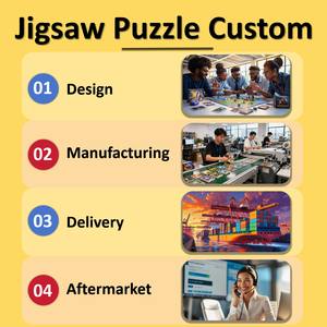 Juego de Rompecabezas 4 en 1 Personalizado, Juego de Memoria, Rompecabezas de Imágenes, Tarjetas de Memoria, Rompecabezas Educativos de Dibujos Animados para Niños - Product Image 3