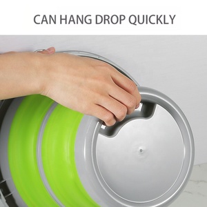 ファクトリーシリコンバス折りたたみ式フットソーキングバケット中国製折りたたみ式バケットバケット格納式折りたたみ式イースターデーに適用可能 - Product Image 4