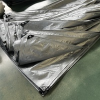 Rouleau de bâche imperméable 4mx50m, bâche PE personnalisée 4mx6m pour tente extérieure, auvent, couverture de camion