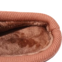 Pantoufles d'intérieur Paul Frank imperméables en PU avec doublure fourrée épaisse, antidérapantes, semelle souple, grandes tailles pour femmes