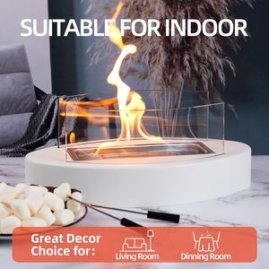 Camino <span class=keywords><strong>portatile</strong></span> moderno a <span class=keywords><strong>bioetanolo</strong></span> con tavolo personale da giardino pozzo per il fuoco Mini ciotola per il fuoco senza fumo per esterni caminetti a etanolo - Product Image 4