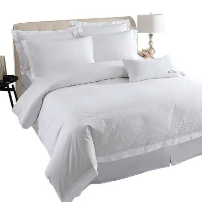 Jogo de cama com capa de duvet e fronha, jogo de roupa de cama em 100% algodão com fronha, decoração artesanal bordada