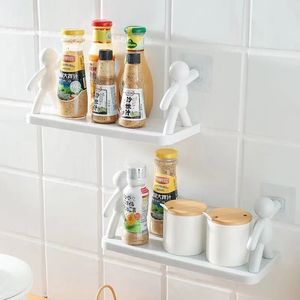 <b>Small</b> Person Wall Mount <b>Shelf</b> 50X30CM Plastic Durable <b>Bathroom</b> Storage Organizer - Product Image 4