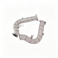 Downpipes à haut débit en acier inoxydable SS304 avec isolation thermique pour Audi A5 A6 A7 S4 S5 B8 B8.5 C7 C7.5 2012-2018 3.0T V6 – Amélioration de l'échappement