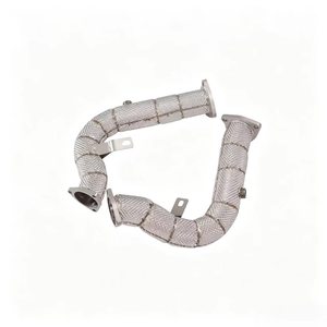 Tuberías de Escape de Alto Flujo SS304 con <span class=keywords><strong>Aislamiento</strong></span> Térmico para Audi A5 A6 A7 S4 S5 B8 B8.5 C7 C7.5 2012-2018 3.0T V6, Mejora del Sistema de Escape - Product Image 1