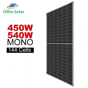 Ollin Solar 450W Panel surya hitam penuh harga Panel surya grosir Tiongkok