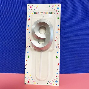 卸売7cmナンバーキャンドルナンバーバースデーキャンドルゴールドナンバーキャンドル誕生日ケーキ用 - Product Image 6