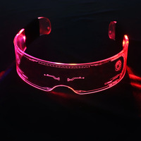 Nouvelles Lunettes LED Rechargeables Tech pour Festival de Musique, Soirée, Danse, Punk, en Acrylique, Éclairage Décoratif Extérieur, Noël