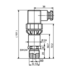 เซ็นเซอร์ 7MF1567 พร้อมข้อต่อแบบฝังสำหรับอุตสาหกรรมอาหารและยา - Product Image 4