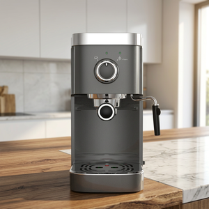 Machine à café expresso semi-automatique électrique 15 bars, mousseur à lait en acier inoxydable, réservoir d'eau amovible, contrôle NTC, économe en énergie - Product Image 1