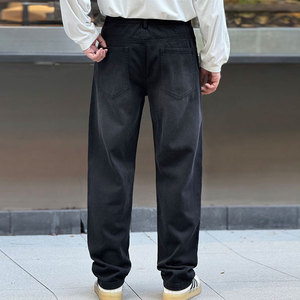 Streetwear personnalisé de luxe tissé Chino Cargo <span class=keywords><strong>Jean</strong></span> Pantalon de survêtement Baggy Pantalon décontracté pour homme Pantalon Fabricant - Product Image 2