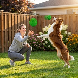 Balles pour chiens indestructibles à design personnalisé, qui couinent, pour les mâchoires agressives, jouet à mâcher en caoutchouc pour chiens de grande et moyenne taille - Product Image 6