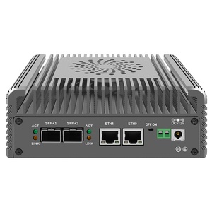 เราเตอร์ไฟร์วอลล์อุตสาหกรรมรุ่นใหม่ เจนเนอเรชั่น 12 I3 DDR5 2x10G SFP+ มินิพีซีไร้พัดลม เซิร์ฟเวอร์ NAS Proxmox OPNsense X4 - Product Image 3