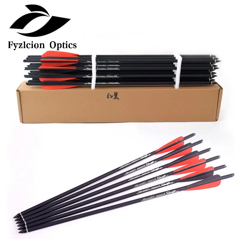 Archery Target Arrows Crossbow Carbon Arrow 16/20 Inches Spine 400 for Crossbow Archery Hunting Shooting