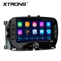 XTRONS 7 pouces Octa Core 4+128 Go Global 4G Écran IPS 1024x600 Lecteur multimédia stéréo de navigation automobile Android pour Fiat 500