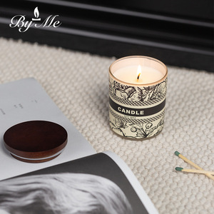 <span class=keywords><strong>BYME</strong></span> Bai Mi - Juego de Velas Aromáticas de Cera de Soja sin Humo con Ilustraciones, en Forma de Copa, Regalo para el Día Internacional de la Mujer - Product Image 5