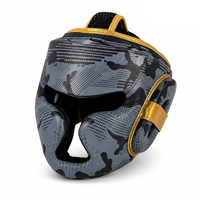 Casque de boxe style Venom en cuir PU, équipement de protection pour l'entraînement et le sparring en kickboxing, Muay Thai, MMA