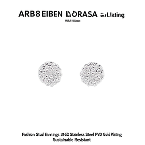 Pendientes de Moda con Cristales, Acero Inoxidable 316L, Baño de Oro PVD, Resistentes y Sostenibles - Product Image 2