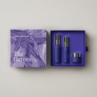 Coffret Cadeau Haut de Gamme Personnalisé pour Soins de la Peau avec Logo, Finition Mate, Gaufrage, Doublure Éponge, Fermeture Magnétique, en Carton Rigide
