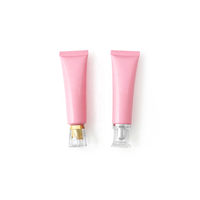 Tube de brillant à lèvres rond de 30ml contenants en plastique emballage cosmétique souple pour rouge à lèvres crème solaire yeux nettoyant masques de soins de la peau