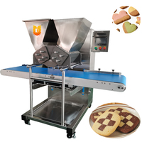 Extrudeuse à pâtisserie commerciale en acier inoxydable bicolore, électrique, automatique, avec écran tactile LCD, pour la fabrication de biscuits et la transformation alimentaire