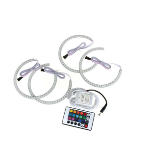 4x Anneaux lumineux LED RGB <span class=keywords><strong>Angel</strong></span> <span class=keywords><strong>Eyes</strong></span> pour BMW E36 E38 E39 <span class=keywords><strong>E46</strong></span> Coupé 2D, kit de phares LED SMD <span class=keywords><strong>Angel</strong></span> <span class=keywords><strong>Eyes</strong></span> 131MM - Product Image 5