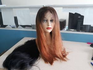 Offre Spéciale 2025 Perruque frontale 100% Extensions de cheveux humains vierges vietnamiens Belle perruque droite en os en orange - Product Image 2