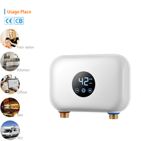 4.5kW 220-240V Écran tactile Température constante Chauffe-eau instantané Douche électrique sans réservoir Chauffe-eau