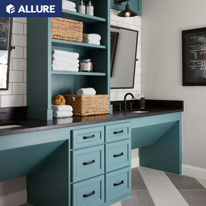 Focallure — grand évier <span class=keywords><strong>en</strong></span> bois, rangement <span class=keywords><strong>sous</strong></span> évier, miroir de salle de bain, blanchisserie, Vanity - Product Image 4