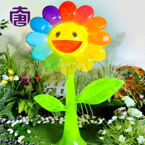 Luces LED Decorativas con Motivo de Flor Sonriente, Impermeables IP65 para Exteriores, Dinámicas, para Decoración Navideña - Product Image 1