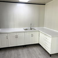 Contenedor Expandible Prefabricado de 20 pies y 40 pies en Venta, Casa Pequeña Prefabricada de 3 y 4 Dormitorios, Contenedor Convertido
