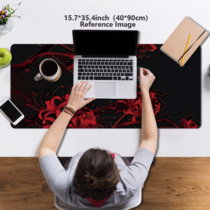 Alfombrilla de Ratón Extendida para Juegos, Alfombrilla para Teclado de PC de Escritorio, Diseño de Araña Roja, Patrón Rojo y Negro, Alfombrilla Protectora para Portátil, Alfombrilla para Escritorio de Estudio, HD - Product Image 3
