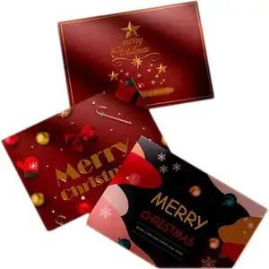 圣诞礼物卡夹礼品盒生日盒3件卡夹礼品套装祝福礼品卡