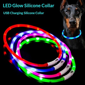 <span class=keywords><strong>Collar</strong></span> Luminoso para Perro con Luces Fluorescentes de Múltiples Colores Rojos, Intermitentes, con Carga USB LED - Product Image 5